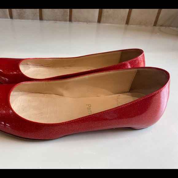 Christian Louboutin Red Flats 38 - Picture 5 of 5
